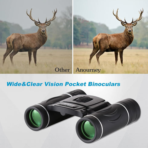 8x21 Mini Compact Pocket Binoculars, Lightweight Foldable Small Binoculars for Adults Kids, Bird Watching, Travel