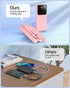 RONEGN 10000mah Pack 5 3 Portable Charger with Built in Cable - Power Bank Fast Charging USB C LED Display Battery