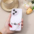 Shimmeroo 2Pcs Y2K Cherry Phone Charm Keychain, Cute Cell Phone Charms Kawaii Red Metal Cellphone Strap Keychain