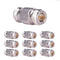 XRDS -RF 10PCS N-Female to N-Female Connector RF Coax Cable Adapter Barrel Connectors Double Female Plug