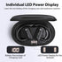 Wireless Earbuds with Microphone, Bluetooth Headphones Over The Ear, 70H Playback Time, Leather Display Case, HiFi