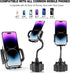YUHENG Car Cup Holder Phone Mount with 360° Rotation Adjustable Gooseneck for All Smartphones