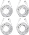 Smays 25ft Micro USB Extension Cable 4-Pack for Wyze Cam Pan, Blink Mini, YI Home Camera - White