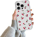 Idocolors 13 for iPhone Pro - Cute Cherry Case for Women, Clear Slim Crystal Case, Anti Peel Off, Not Yellowing