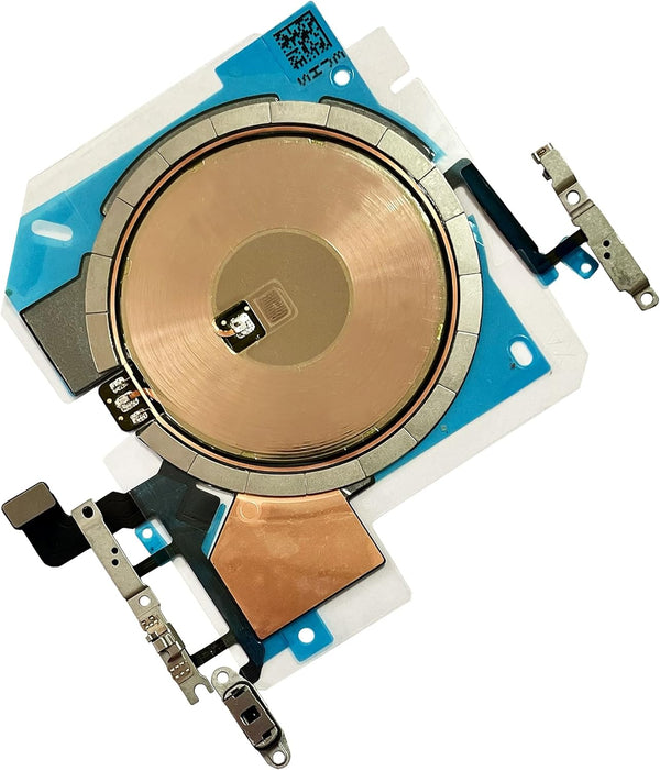 Wireless Charging Chip NFC Coil Assembly with Flashlight Volume Flex Cable Replacement for iPhone 14 Pro 6.1 Inch