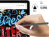 (No Bluetooth) HQB-STAR Galaxy Tab S9/S9 Plus/S9 Ultra/S9 FE S Pen Replacement for Samsung Galaxy Tab S9 Ultra Tab S9 Stylus Pen, Slim 0.7mm Pen Tip, 4,096 Pressure Levels White