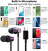 USB C Headphones with Mic, Wired Earbuds for Galaxy S24 S23 FE S22 S21 iPhone 15, Magnetic Noise Canceling in-Ear