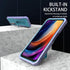 DUOPAL Galaxy A14 Case: Military Grade Shockproof Protection, HD Tempered Glass, Kickstand, 6.8" (Purple Blue)