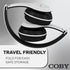 Coby Bluetooth Headphones, Wireless Headphones with Mic Built-in, AUX, Hands-Free Calling | Over-The-Ear Foldable Headset, Rechargeable | 5-HR Play