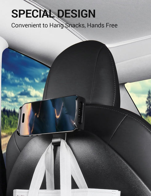 BASENOR 2024 Newest Tesla Model Y Model 3 Model S Model X LR/Plaid Tablet Holder Headrest Mount Accessories