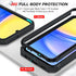 LeYi Galaxy A15 5G Case: Heavy Duty Shockproof Cover with Kickstand, Screen Protector for Samsung A15 5G, Black.