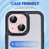 Xfilm Pink Diamond Camera Lens Protector for iPhone 15/15 Plus, 9H Hardness, Scratchproof, Stylish & Case Friendly.