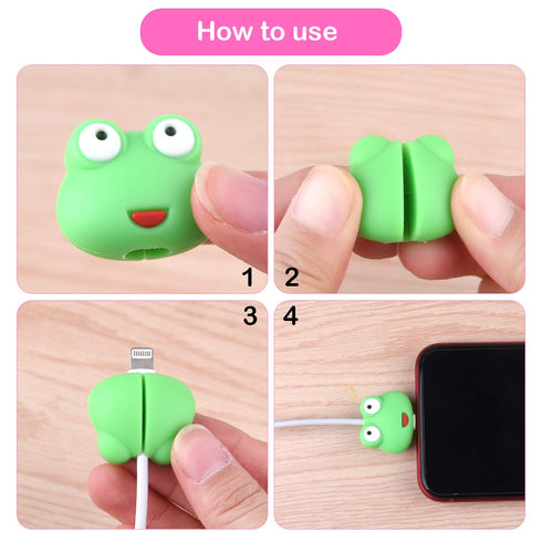TUPARKA 18pcs Cute Unicorn Fish Animal USB Lightning Cable Protectors for iPhone/iPad - Phone Accessory Saver
