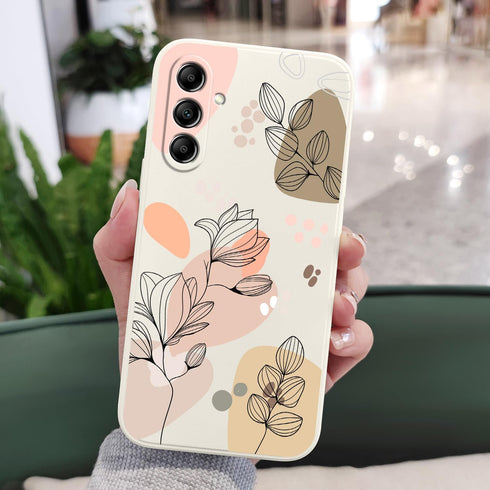 Samsung Galaxy A25 5G Case, Morandi White Soft Anti-Scratch Microfiber Lining Stylish Phone Cover 6.5 Inch