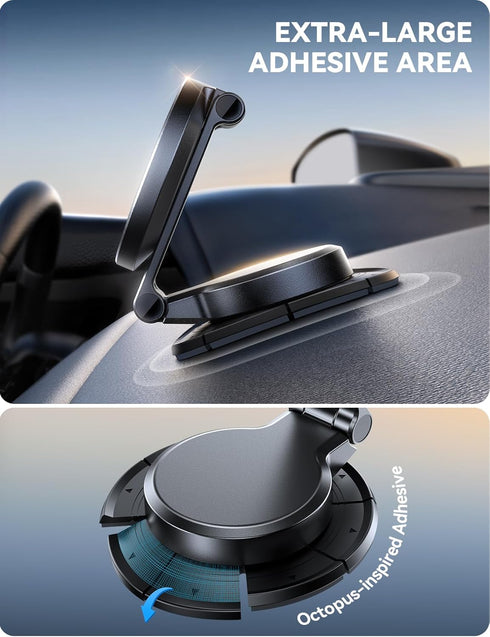 JOYROOM MagSafe Car Mount Charger, 15W Fast Magnetic Charger Holder for iPhone 16 Pro Max/iPhone 15 14 13 12, Black