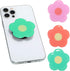 Weewooday 3 Pieces Phone Grip Holder - Daisy Flower Expandable Collapsible Self Adhesive Cute 2D Grip Stand Holders