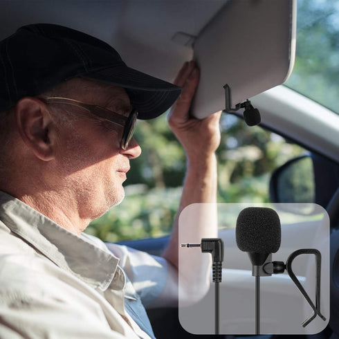 weishan Pionee Microphone for Car Radio, 2.5mm Car External Mic Replacement for Pioneer Vehicle Bluetooth Enabled Stereo Radio GPS DVD Head Unit