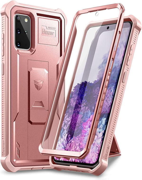 Dexnor for Samsung Galaxy S20+ Plus 5G Case - Heavy Duty Military Grade Protection with Built in Screen Protector and