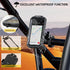 iMESTOU Waterproof ATV Phone Mount with Aluminum 1" Ball, Large Clamp Adapter for 5.5"-6.8" Smartphones, Fits ATV UTV