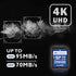 LinkMore 256GB SD Card, Compatible with Camera, PC, UHS-I, U3, V30, Class 10, Read Speed Up to 95 MB/s
