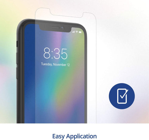 max Protection HD Screen Protector, 2 Pack Tempered Glass for Apple iPhone 12 Mini, Case Friendly