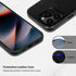 Belemay iPhone 15 Pro Max Leather Case, Compatible with MagSafe, Full-Grain Leather, Slim Fit & Sleek - Black