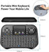Mini Wireless Keyboard with Touchpad Mouse Combo, 7 Colors RGB Backlit, Portable 2.4Ghz for Android TV, Smart TV, PC,