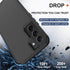 Samsung Galaxy S22 Heavy Duty Case with Belt Clip Holster, 2X Screen Protector, Rugged Military Grade Protection (Black)