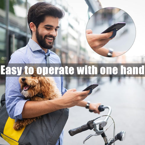 Weewooday 6 Pieces Phone Grip Holder, Cell Phone Grip Strap, Universal Finger Kickstand for Most Smartphones