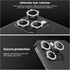 Tensea Camera Lens Protector for iPhone 13 Pro - Bling Tempered Glass Cover, Cute Metal Individual Lens Ring