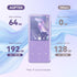AGPTEK 64GB MP3 M3 2.4 inch 128GB(Purple) Player with Bluetooth, Music Player with Speaker and FM Radio, Touch Buttons