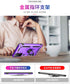 Androgate Military-Grade Metal Ring Holder Kickstand Case for Samsung Galaxy S21 Plus 5G with HD Screen Protectors