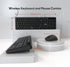 Hofotek 90% Silent Wireless Keyboard and Mouse Combo, Less Noise, Full Size Numpad, Ultra Slim, Quiet & Soft Touch