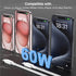 Nylon Braided USB C to USB C Cable for iPhone 15/15 Plus/15 Pro Max/Samsung Galaxy S24 S23 S22, 6FT+10FT 60W Type C