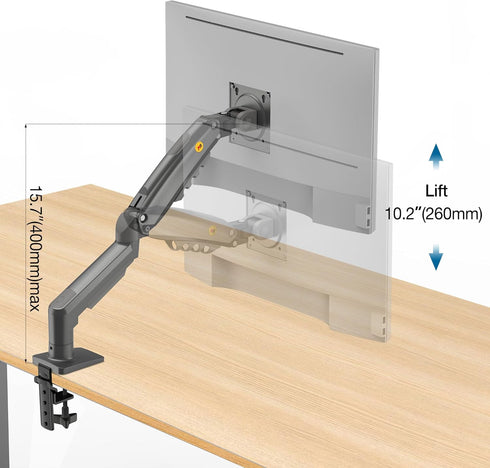 NB North Bayou Monitor Mount, Fits 4.4 to 19.8lbs Monitors, Adjustable Stand with Tilt Rotation Swivel Function