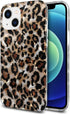 J.west Case Compatible with iPhone 13 6.1 inch, Sparkly Animal Leopard Print Pattern Glitter Translucent TPU