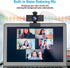 LITEPRO 1080P Webcam with Microphone & Privacy Cover, HD Web Computer Camera, USB Plug and Play Laptop PC Desktop