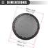Motoforti Car Audio Speaker Cover, 6 Inch Mesh Subwoofer Grill Horn Guard Protector (Black, 4pcs)