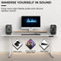 HumanCentric Desktop Speaker Stands Wedge, Anti Vibration Silicone Angle Wedge for Medium Speakers, Black