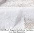 DUOBAO White Sequin Backdrop Curtain - 7x7 Ft Pear White Sequin Curtain for Baby Shower & Wedding Photos