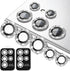 Samsung Galaxy S22 Ultra Camera Lens Protector - 5+5 Pack, Glitter Bling, Tempered Glass, Phone Case Friendly (Silver)