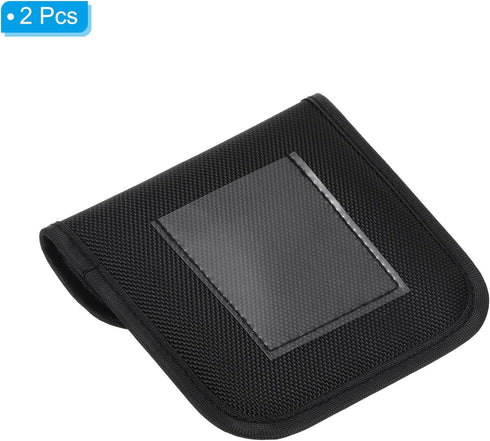 PATIKIL 120x120mm Lens Filter Case, 2Pcs Portable Pouch for Photography, Fits Camera Bag & Coat Pocket (Black)