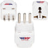 Hero Premium US to Italy Power Adapter Plug, Type L, Pack of 3, Grounded