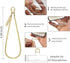 2 MOUTAKEY Phone Wrist Strap Metal Phone Chain Wristlet Strap Detachable iPhone Lanyard Wrist with Tether Tabs iPhone