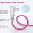 Pofesun 10ft USB C Charger Cable 3-Pack, Right Angle USB A to C, Fast Charging for Samsung Galaxy S24, Note 20, LG V50.