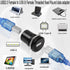 QIANRENON USB2.0 to USB B Threaded Fixed Printer Adapter, USB2.0 Female to USB Type B Female Panel Mount