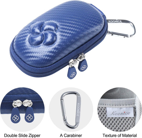 Hard Case for Apple Magic Mouse (1 2 & 3 Gen) Including Carabiner in Navy Blue