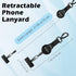 360 MoKo Anti-theft Phone Tether, Phone Lanyard Retractable Steel Line Cellphone Strap with Locking Carabiner and Metal