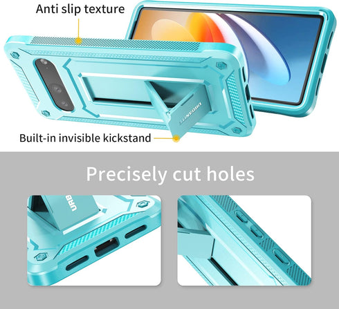 URBANITE Military Grade Rugged Case for Google Pixel 7, Shockproof Protective Cover with Screen Protector and Kickstand