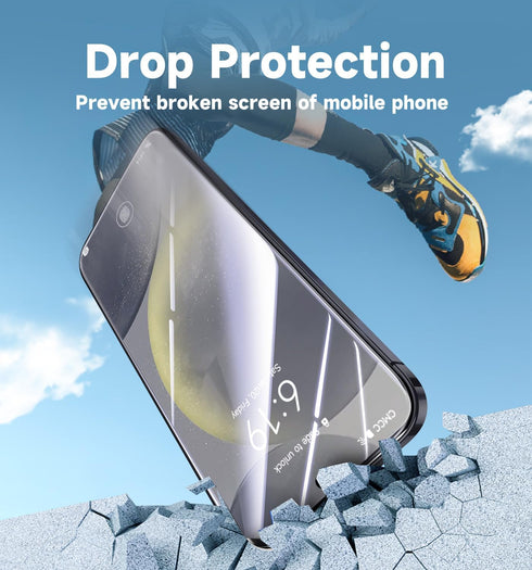 Samsung Galaxy S24 Magic John 2 Pack Tempered Glass Screen Protector, HD Clear, Bubble Free, Easy Auto Dust-Elimination.